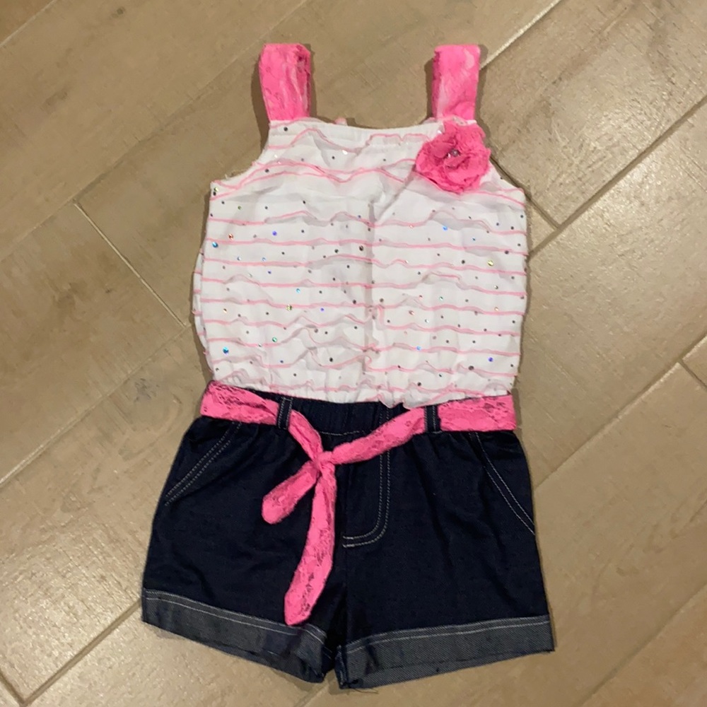 Little Lass girls romper size 5